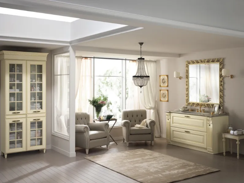 Mobile da Bagno Baltimora Laccato Opaco Beige di Scavolini Bathrooms