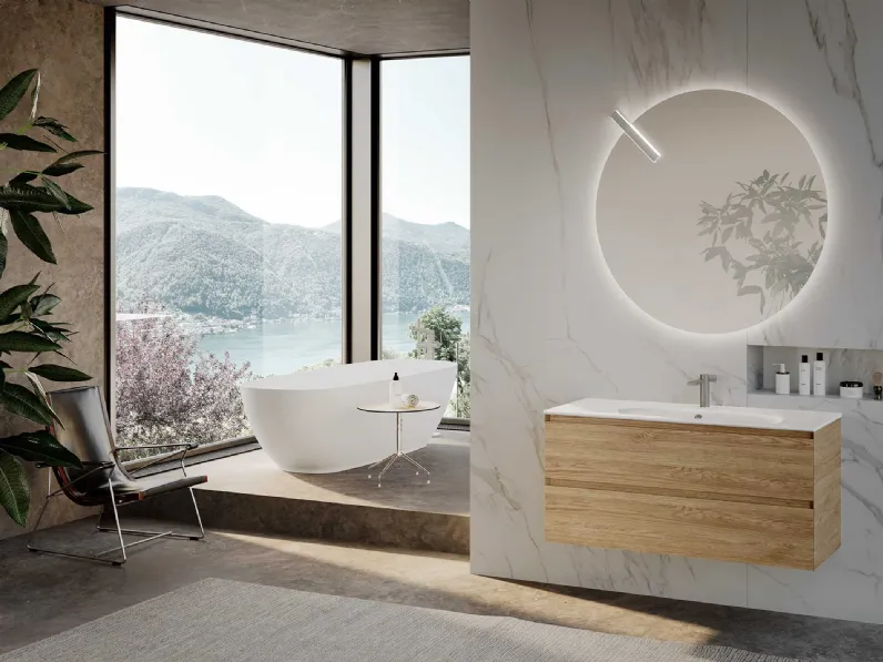 Mobile da Bagno sospeso Block System Picasso C25 di Baxar
