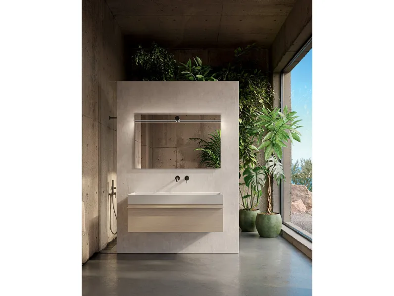 Mobile da Bagno sospeso Blocks Piani 01 di Berloni Bagno