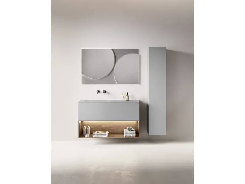 Mobile da Bagno sospeso Blocks Piani 02 di Berloni Bagno