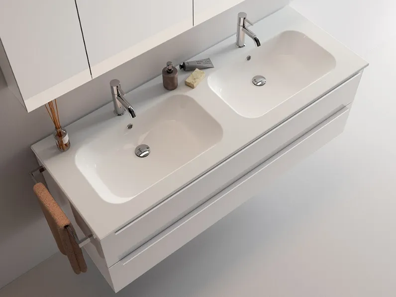 Mobile da Bagno sospeso Blocks Plana 02 di Berloni Bagno