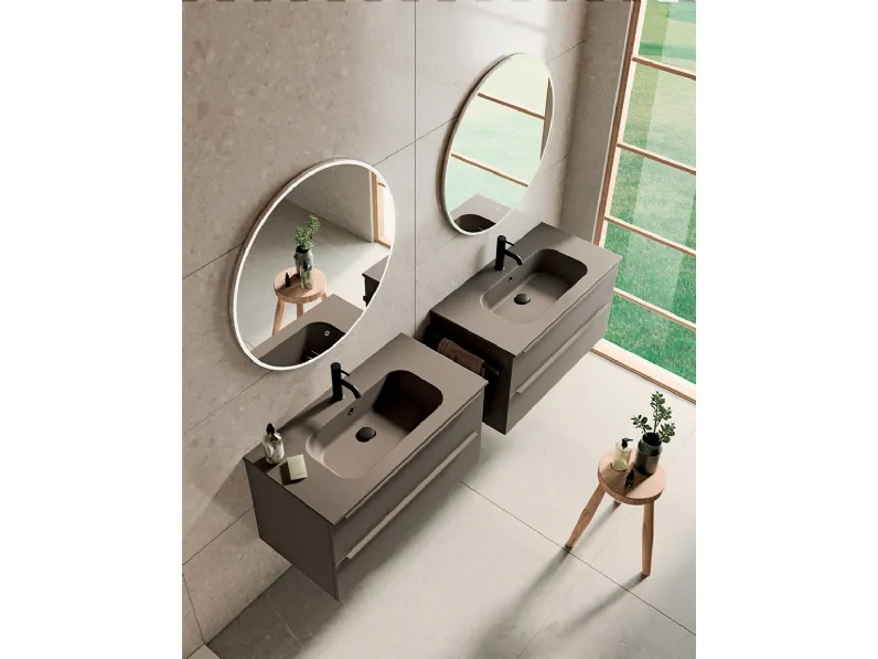 Mobile da Bagno sospeso Blocks Plana 05 di Berloni Bagno
