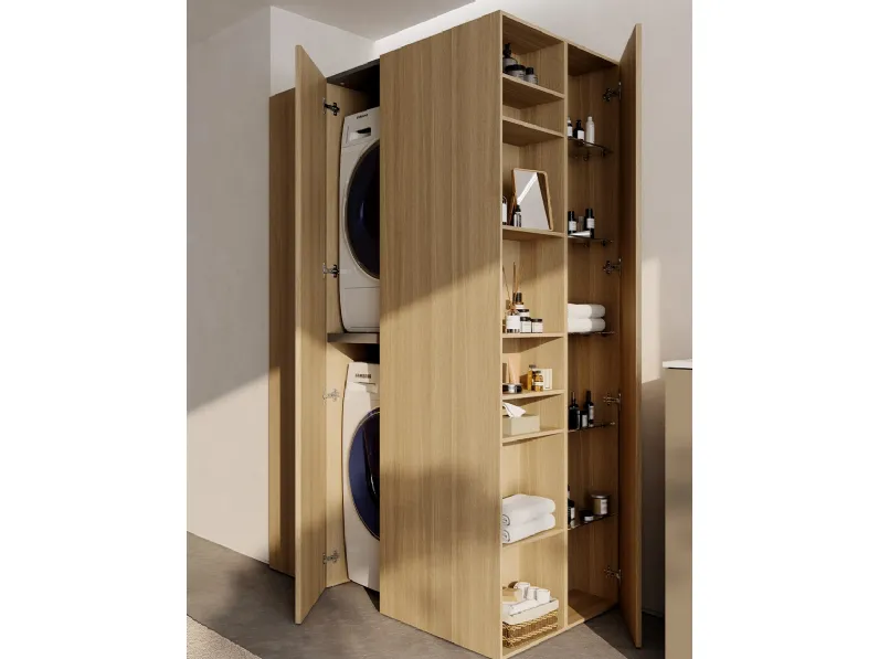 Mobile da Bagno per lavanderia Blocks Speed 03 di Berloni Bagno