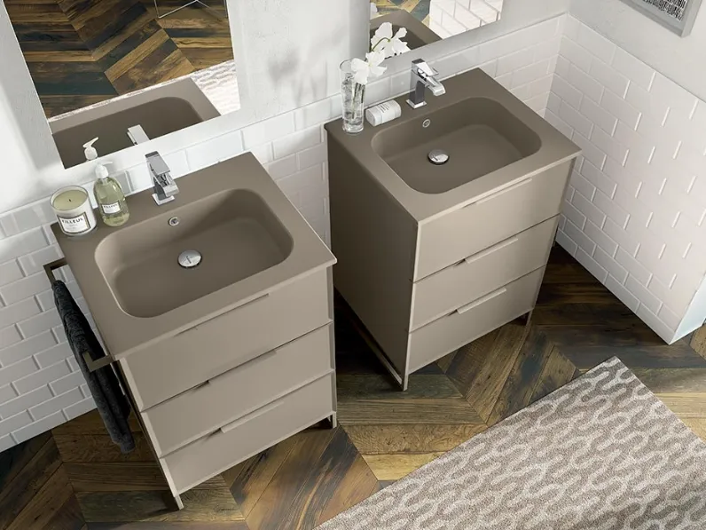 Mobile da Bagno a terra Blocks Suite 02 di Berloni Bagno