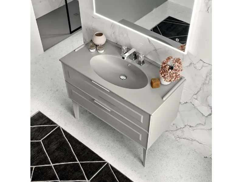 Mobile da Bagno a terra Blocks Suite Vintage 01 di Berloni Bagno