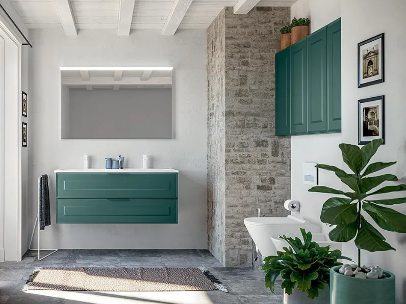 Mobile da Bagno sospeso Blocks Suite Vintage 02 di Berloni Bagno