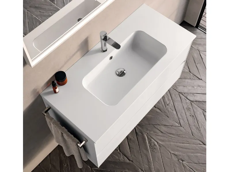Mobile da Bagno sospeso Blocks Way 01 di Berloni Bagno