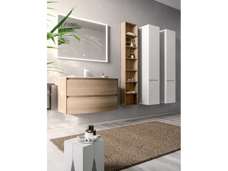Mobile da Bagno sospeso Blocks Way Round 05 di Berloni Bagno