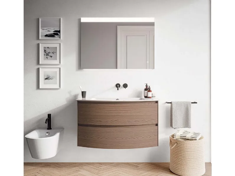Mobile da Bagno sospeso Blocks Way Round 05 di Berloni Bagno