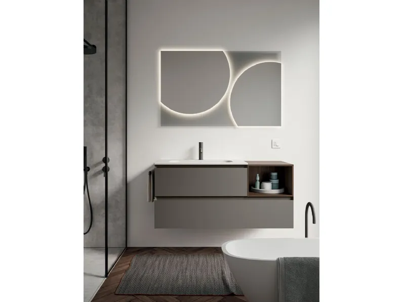 Mobile da Bagno sospeso Blocks Xilo 02 di Berloni Bagno
