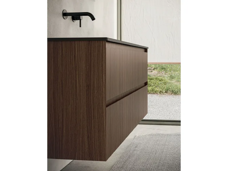 Mobile da Bagno sospeso Blocks Xilo 05 di Berloni Bagno