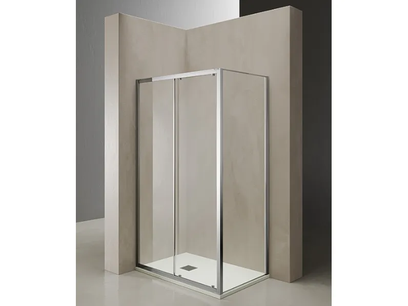 Box doccia con profili in alluminio Dino di TDA