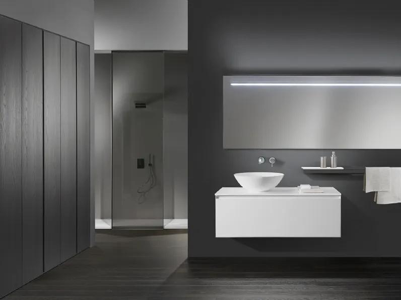 Mobile da Bagno sospeso C28 in laccato Bianco di Casabath