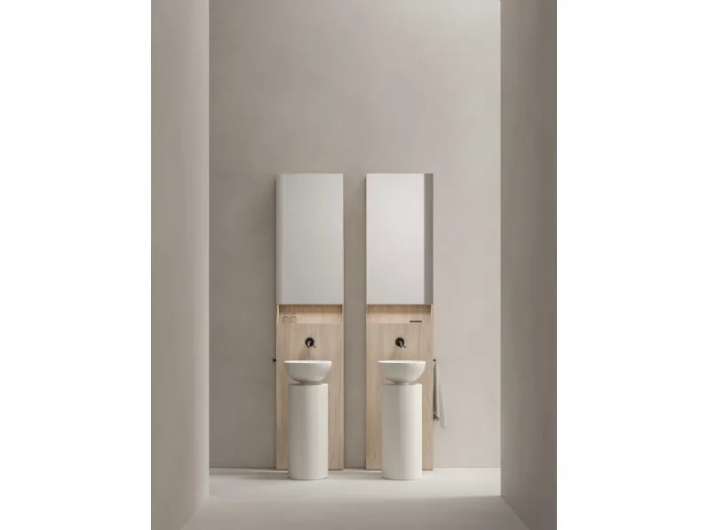 Mobile da Bagno in nobilitato e cemento Caolino Caba 24 02 di Milldue