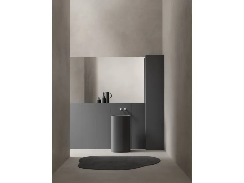 Mobile da Bagno a terra finitura Sillmatt Lavica Caba 24 05 di Milldue