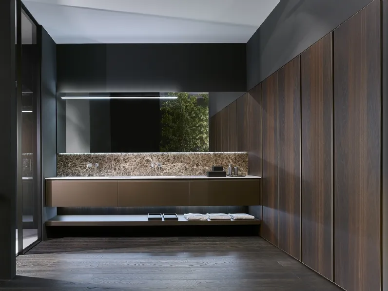 Mobile da Bagno Hi Tech in laccato Rame bronzato metallizzato di Casabath