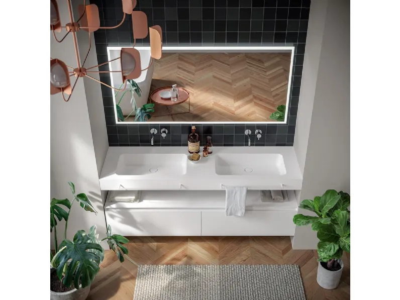 Mobile da Bagno sospeso Componibili Piani 01 di Berloni Bagno