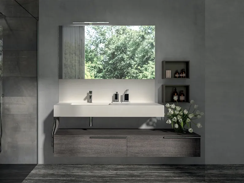 Mobile da Bagno sospeso Componibili Plana 07 di Berloni Bagno