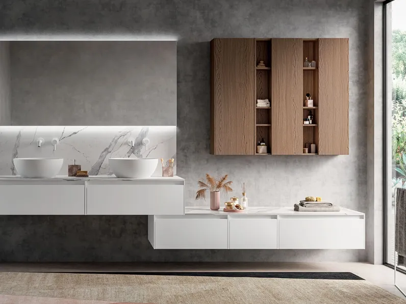 Mobile da Bagno sospeso Componibili Way 01 di Berloni Bagno