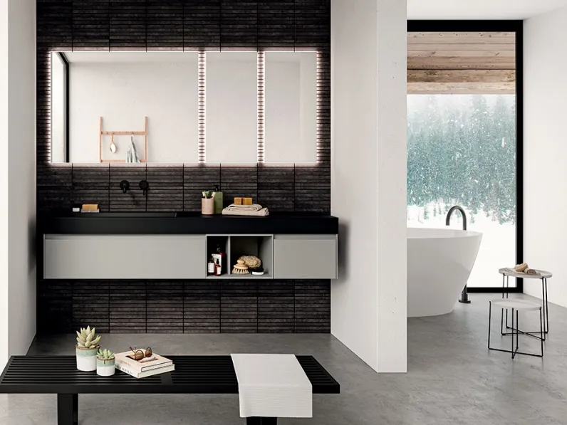 Mobile da Bagno sospeso Componibili Way 06 di Berloni Bagno