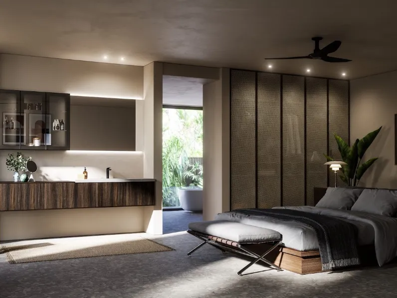 Mobile da Bagno sospeso in melaminico Cornici 10 di Puntotre