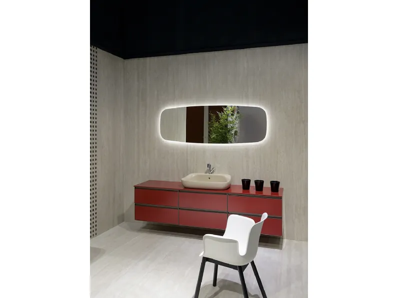 Mobile da Bagno Cubika in laccato di Flaminia