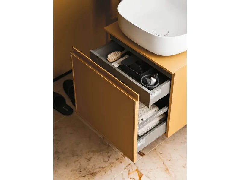 Mobile da Bagno sospeso Decor Cozy yellow di Arbi