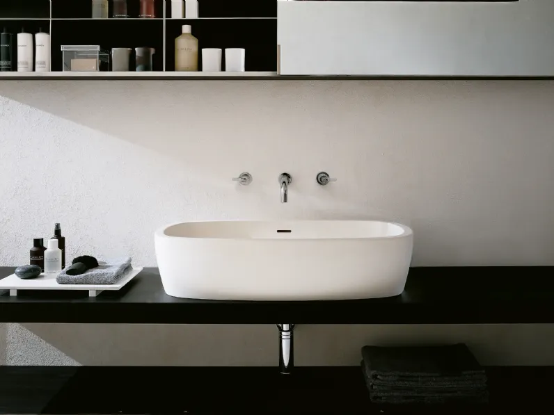 Lavabo da appoggio in Cristalplant Deep di Agape