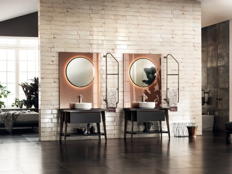 Mobile da Bagno Diesel Laccato Opaco Nero Ardesia di Scavolini Bathrooms