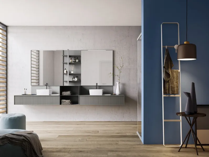 Mobile da Bagno Dress Grigio Cenere opaco di Artesi