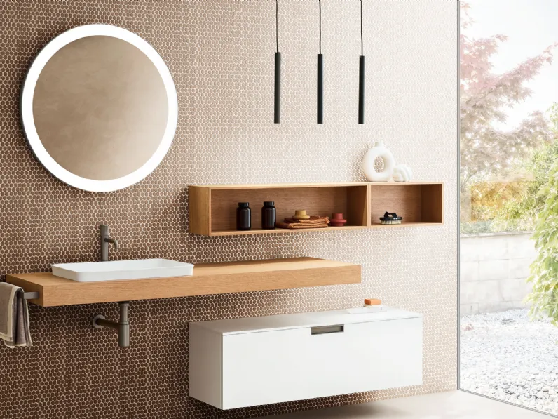 Mobile da Bagno Dress System - Natural 04 di Arblu
