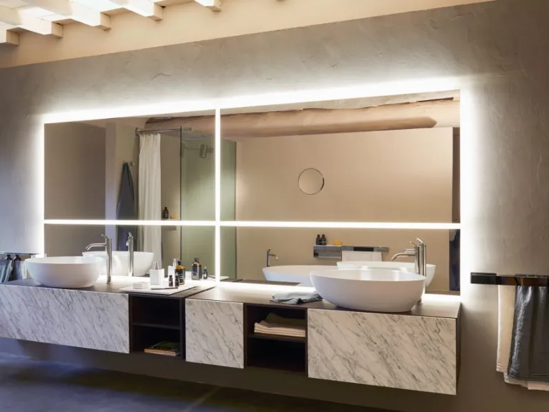 Lavabo da appoggio in Cristalplant Drop di Agape