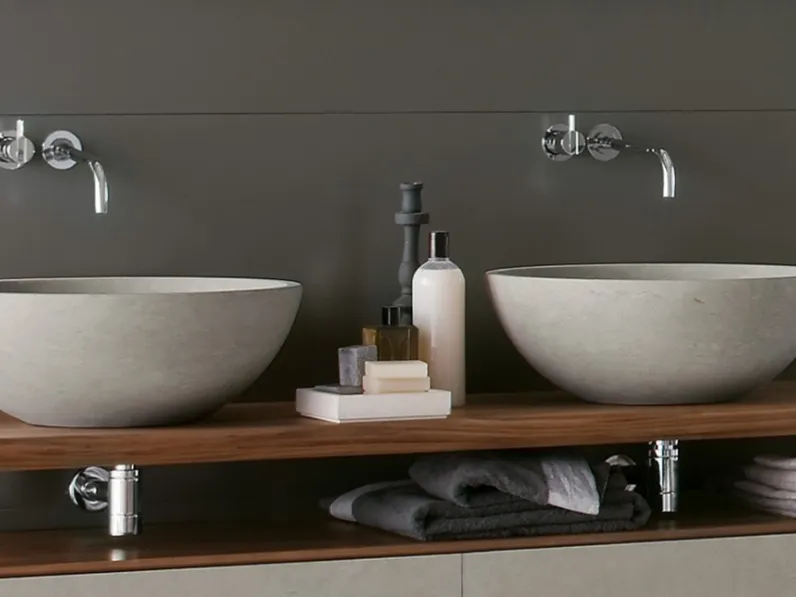 Lavabo da appoggio in pietra naturale Egg di Neutra