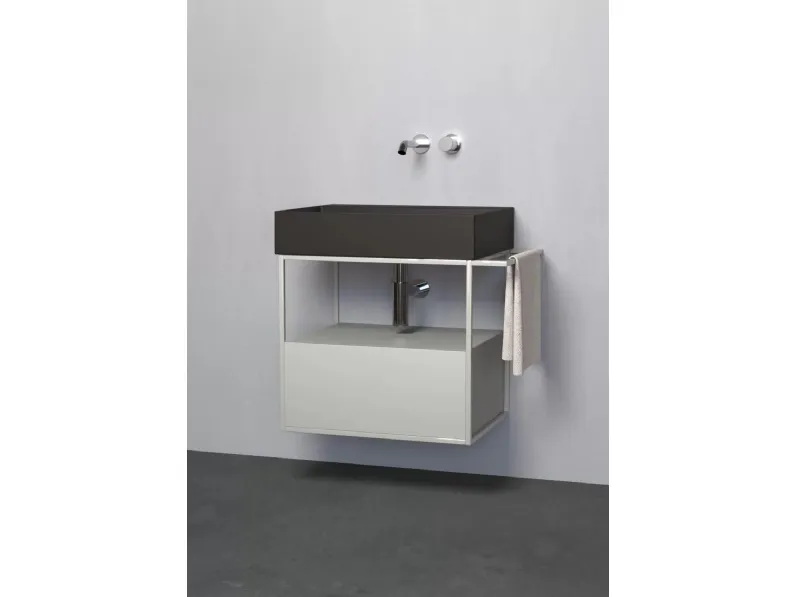 Mobile da Bagno in legno laccato e metallo Elegance Croma 02 di Azzurra Ceramica