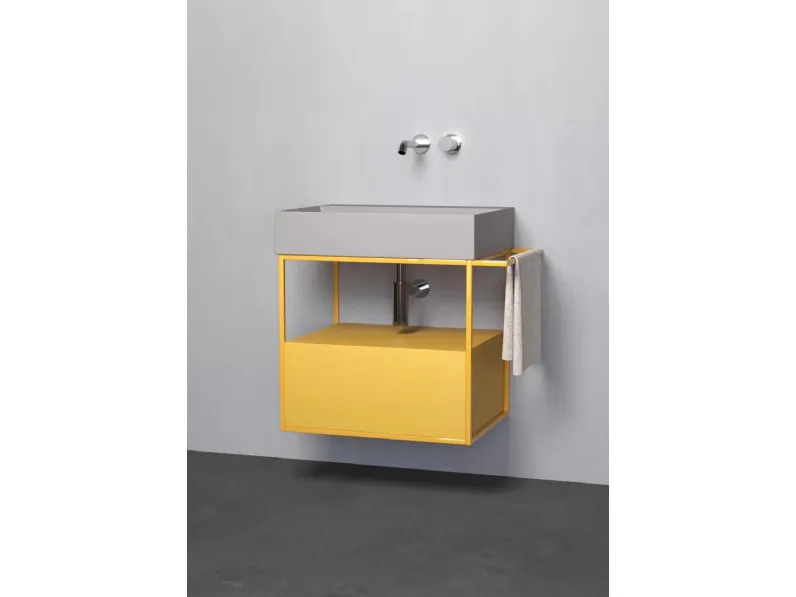 Mobile da Bagno in legno laccato e metallo Elegance Croma 02 di Azzurra Ceramica