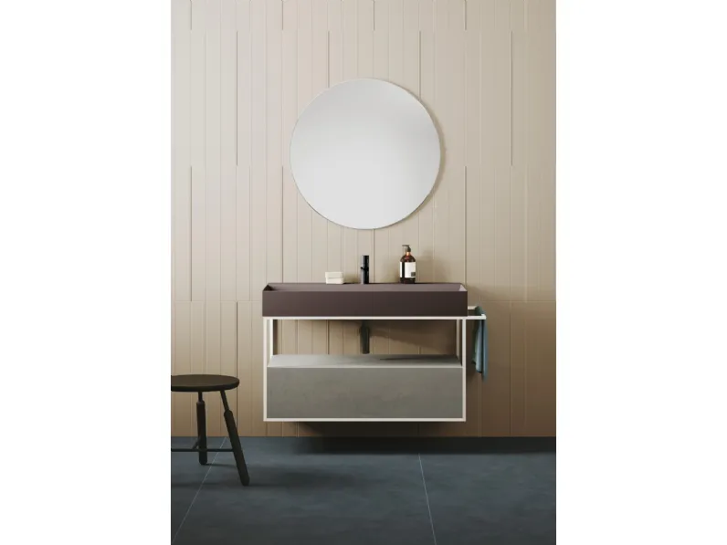 Mobile da Bagno sospeso Elegance Squared 01 di Azzurra Ceramica