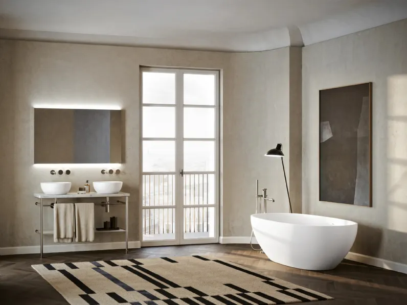 Lavabo Elice con struttura di Ceramica Catalano