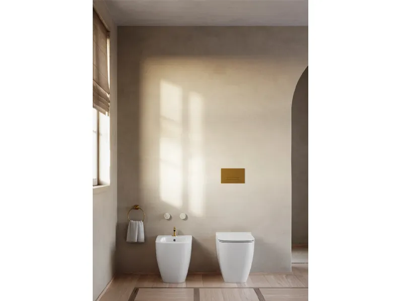 WC e bidet a terra Elice di Ceramica Catalano