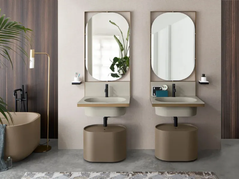 Lavabo Elle di Ceramica Cielo