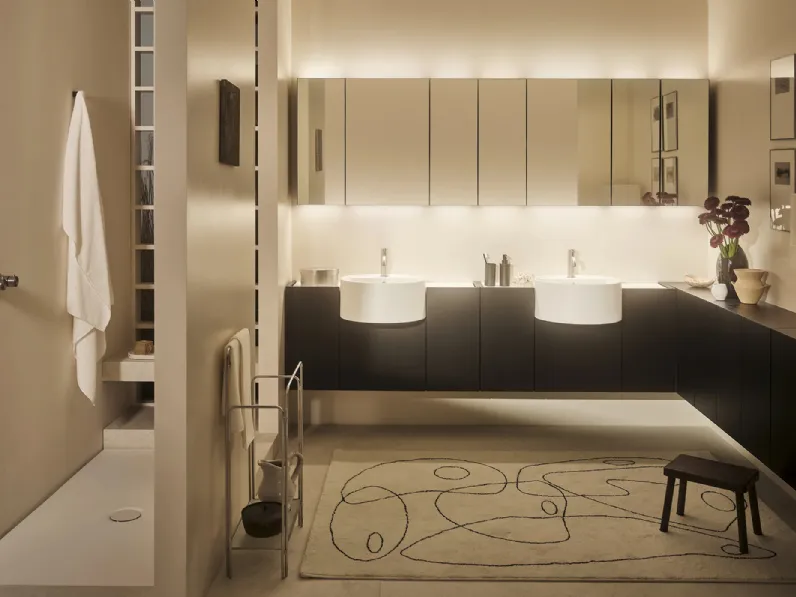 Mobile da Bagno sospeso Enea di Ceramica Cielo