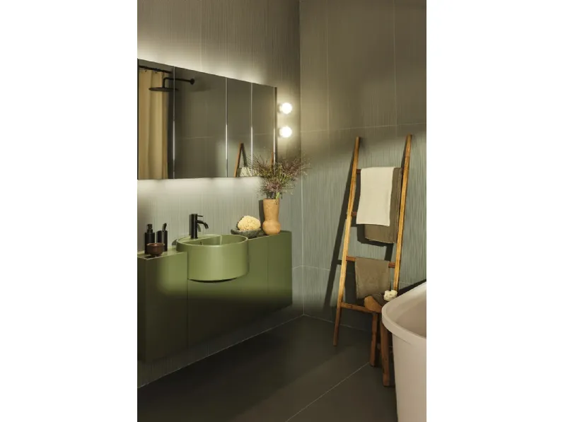 Mobile da Bagno sospeso Enea di Ceramica Cielo