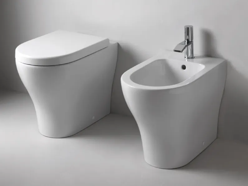 WC e Bidet a terra Enjoy di Ceramica Cielo
