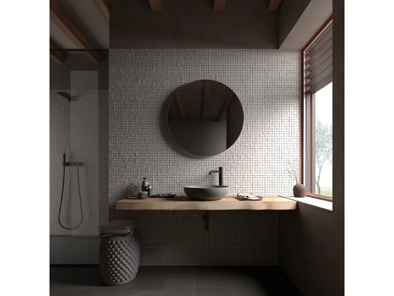 Mobile da Bagno Essential art 5411 in rovere massello di Re-wood