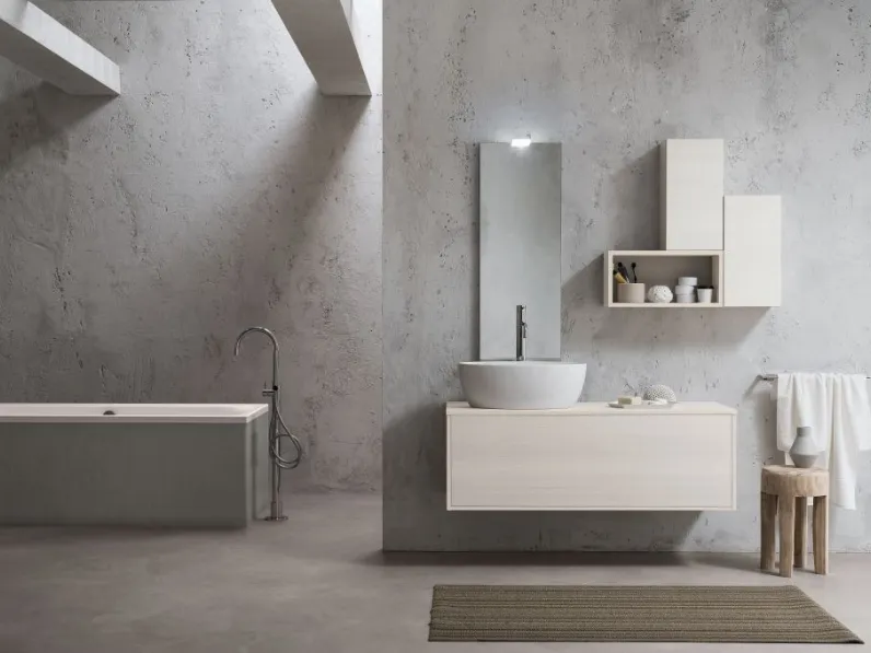 Mobile sospeso da Bagno in laminato Evo Plus 01 di Synergie