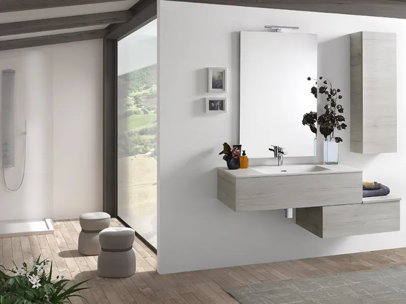 Mobile da Bagno Evo 05 Rovere Crystal di Nice