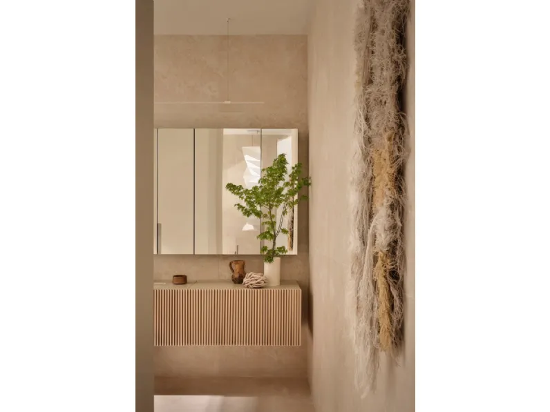 Mobile da Bagno Filo in legno di Ceramica Cielo