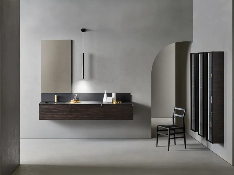 Mobile da Bagno Flamingo 105 in Ebano di Pirovano Bagni