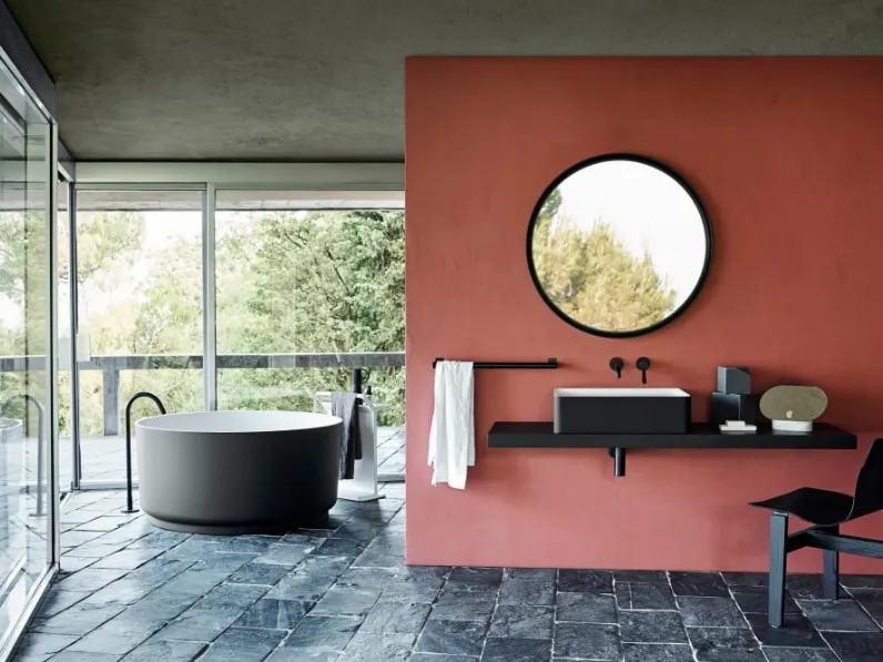 Mobile da Bagno sospeso Flat XL composizione 15 di Agape