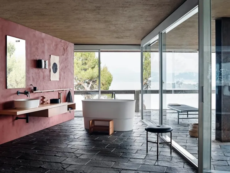 Mobile da Bagno sospeso Flat XL composizione 16 di Agape