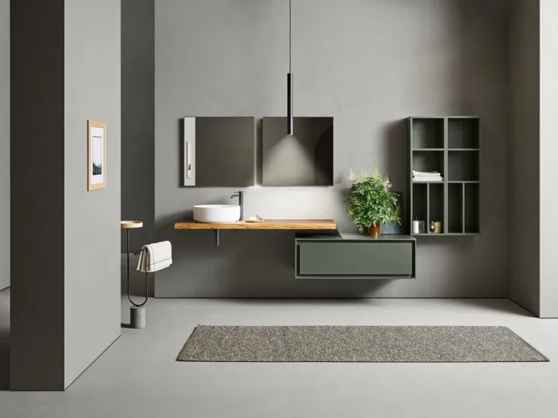 Mobile da Bagno Frame 105 in laccato opaco di Pirovano Bagni